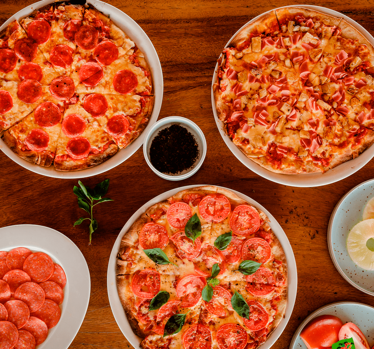 Pizzas de la promoción 2x1 de La Monina